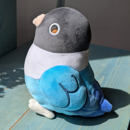 Blue the Blue Masked Lovebird Plushie