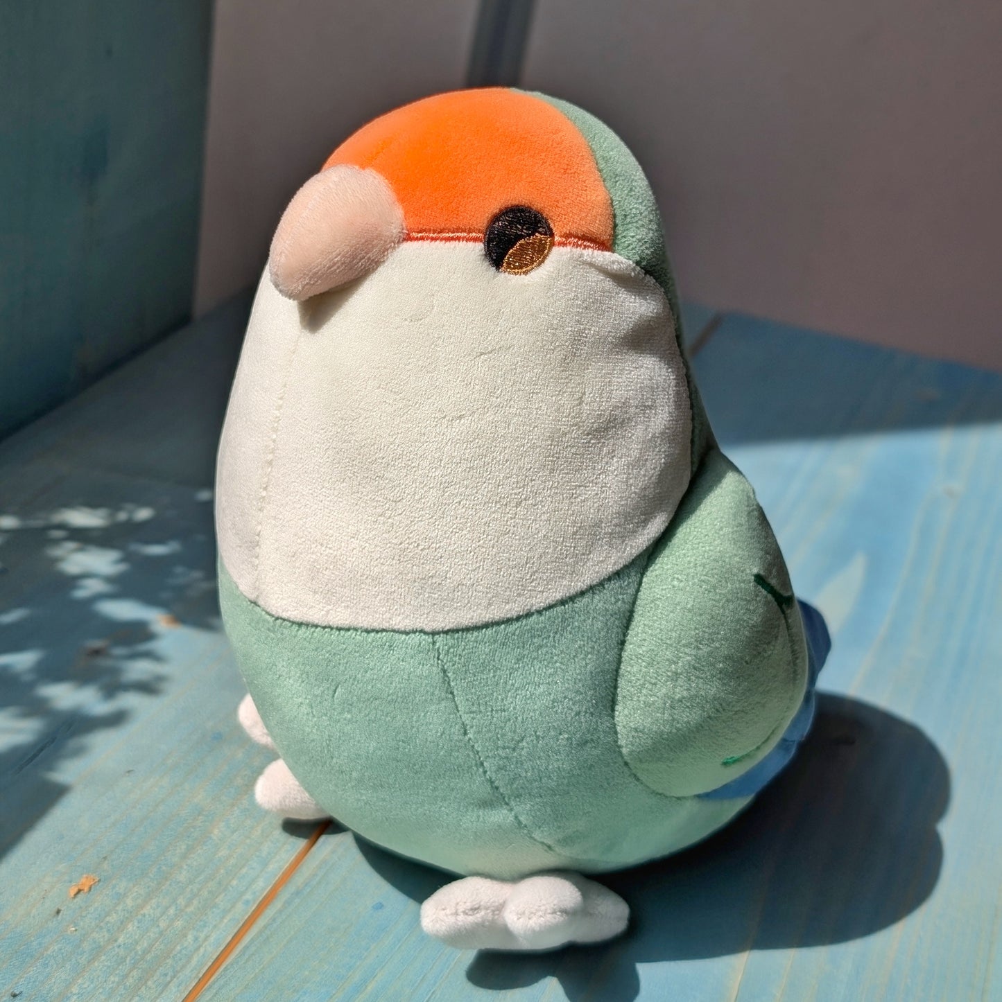 Peachy the Dutch Blue Lovebird Plushie