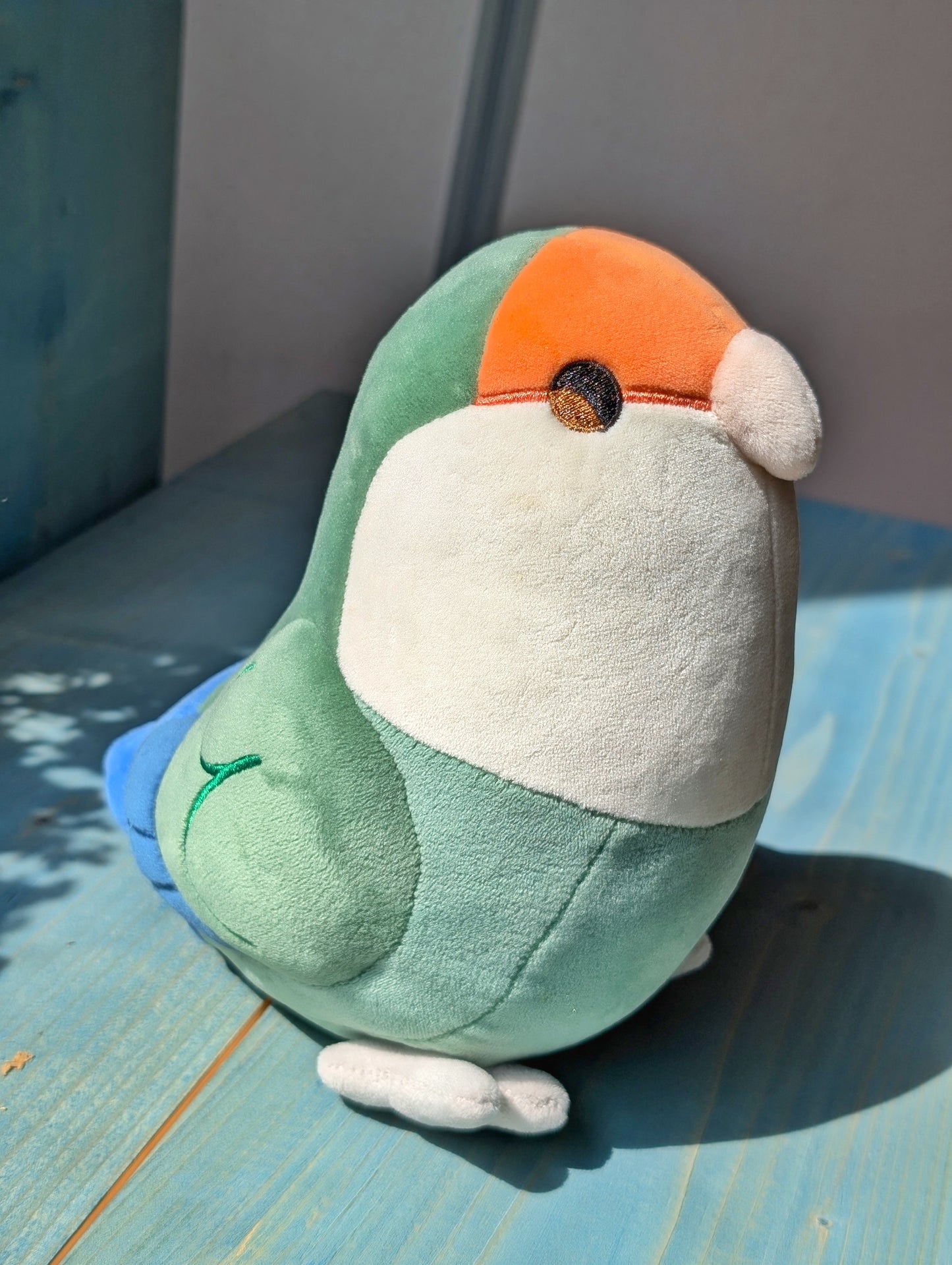 Peachy the Dutch Blue Lovebird Plushie