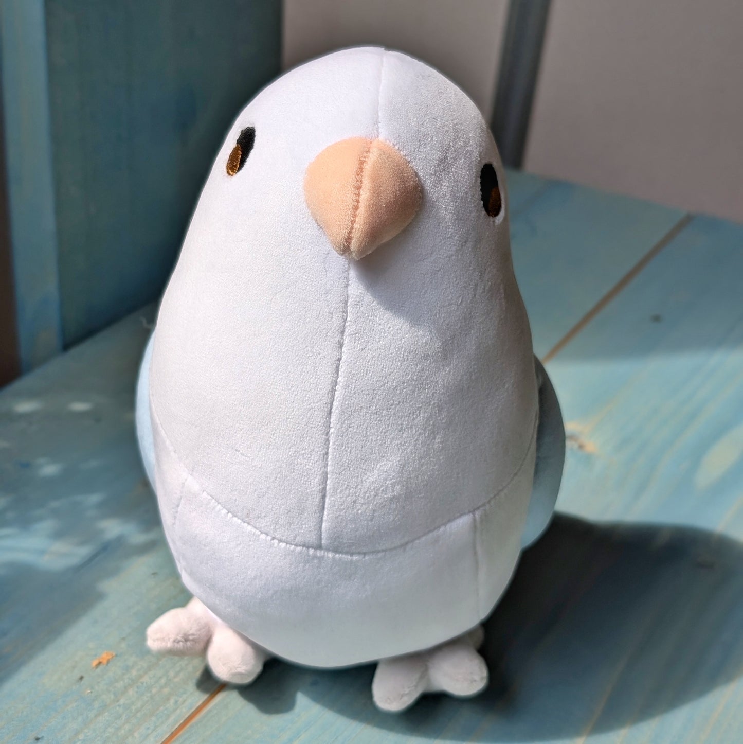 Last stock! [B-GRADE] Ramune the Pastel Blue Lovebird Plushie