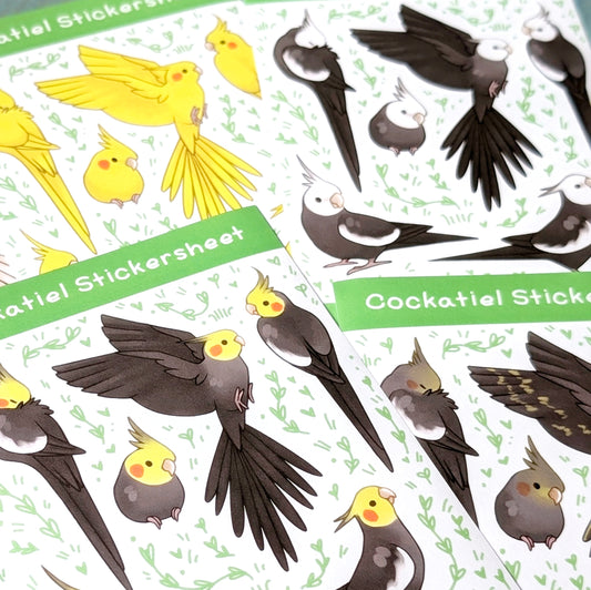 Cockatiel Washi Stickersheet