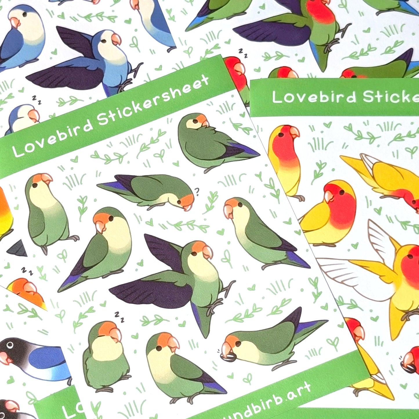 Lovebird Washi Stickersheet