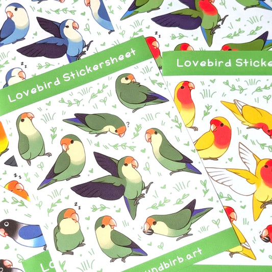 Lovebird Washi Stickersheet