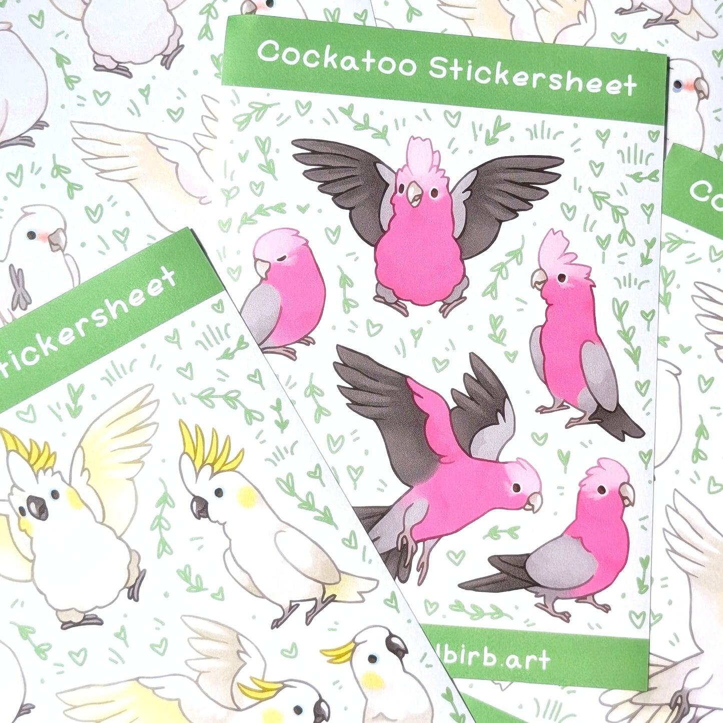 Cockatoo Washi Stickersheet