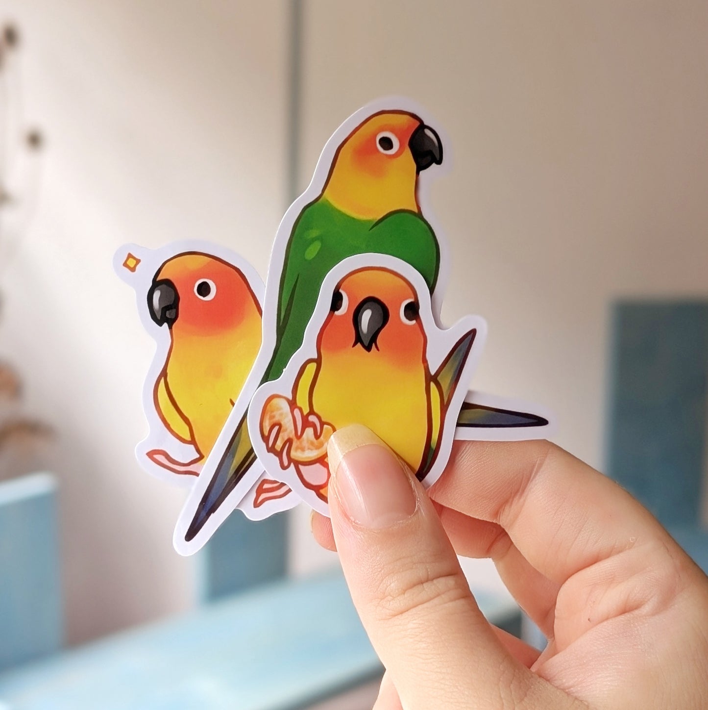 Large Conure Vinyl Stickers