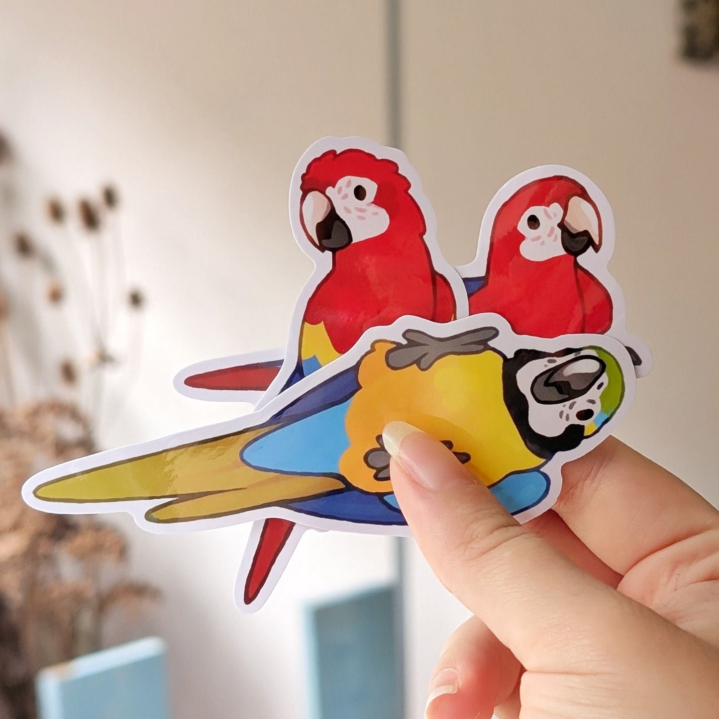 Macaw Vinyl Stickers