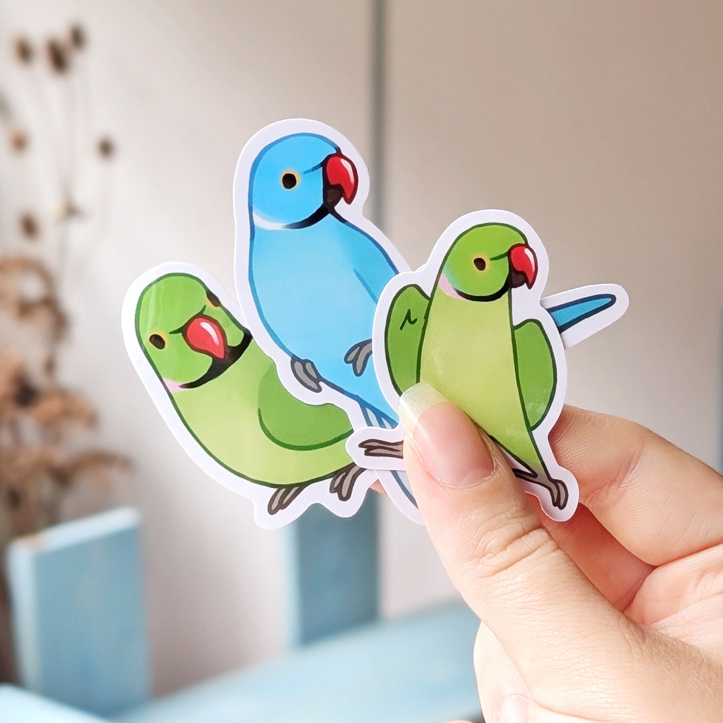 Ringneck Parrot Vinyl Stickers