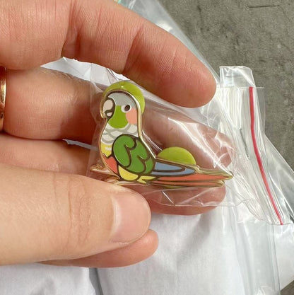 Green Cheek Conure Pin v2