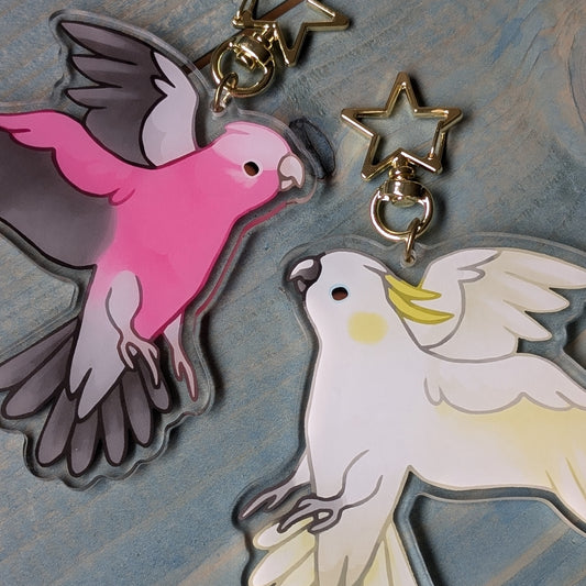 Cockatoo Acrylic Keychain