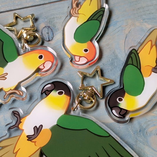 Caique Acrylic Keychain