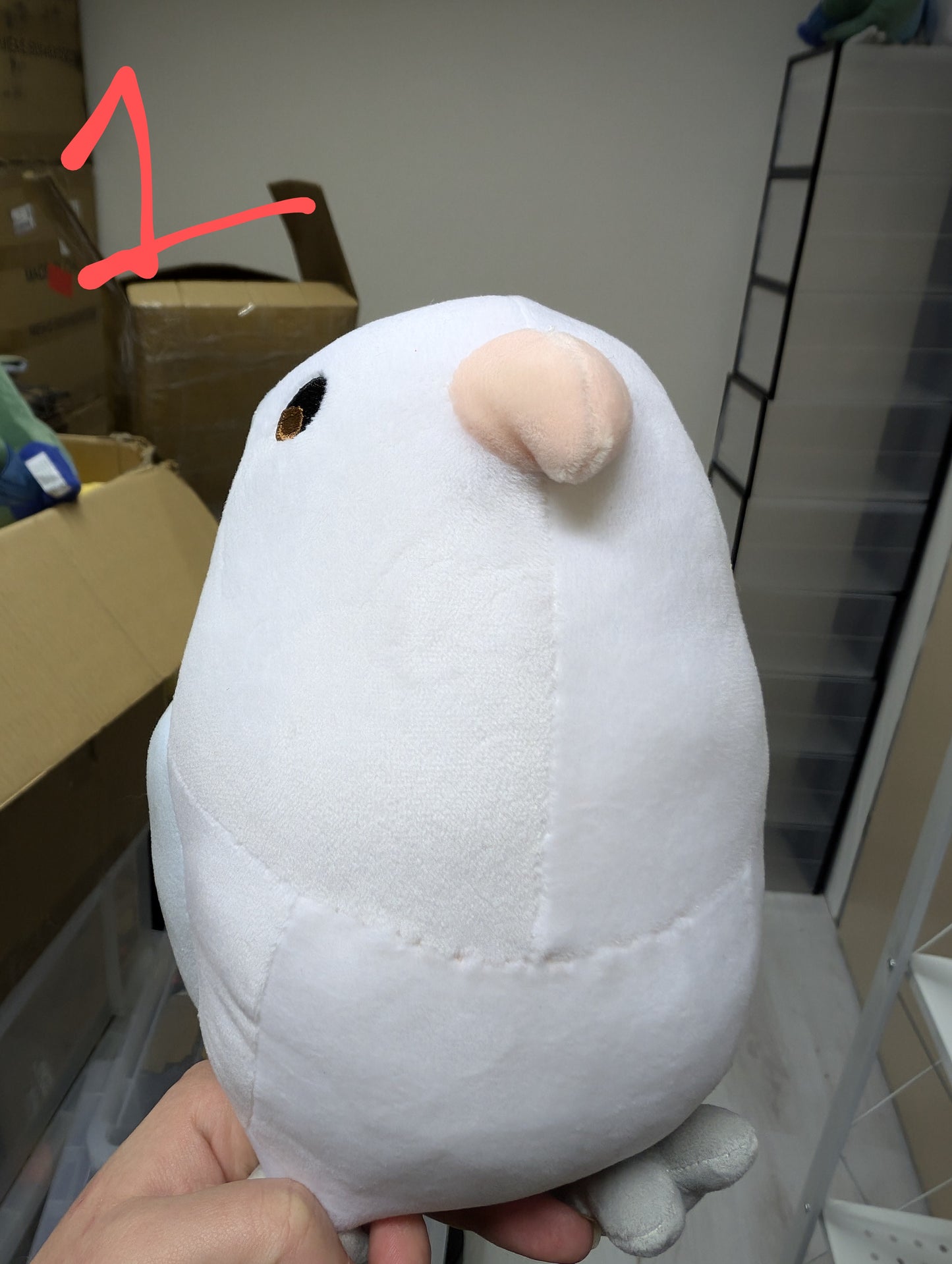 Last stock! [B-GRADE] Ramune the Pastel Blue Lovebird Plushie