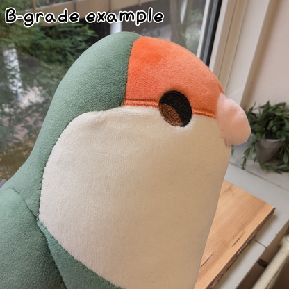 [B-GRADE] Ramune the Pastel Blue Lovebird Plushie