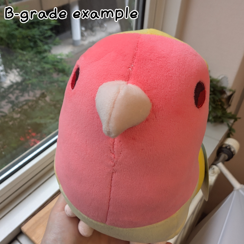 [B-GRADE] Ramune the Pastel Blue Lovebird Plushie