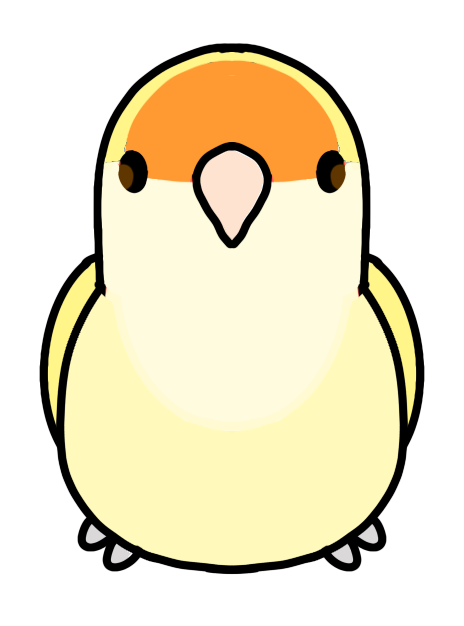 [B-GRADE] Bibi the Creamino Lovebird Plushie