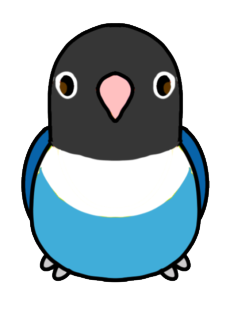 [B-GRADE] Blue the Blue Masked Lovebird Plushie