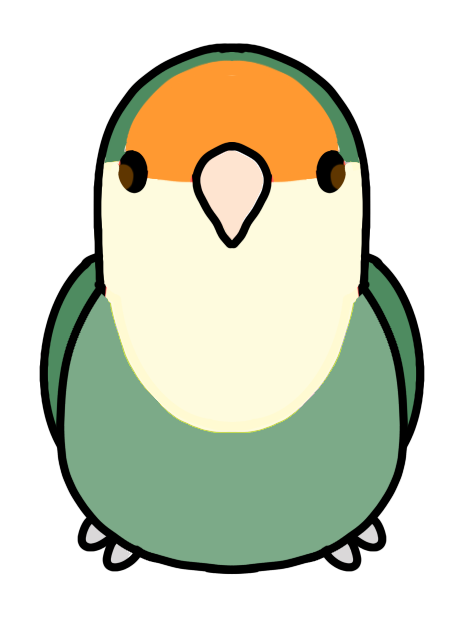 [B-GRADE] Peachy the Dutch Blue Lovebird Plushie