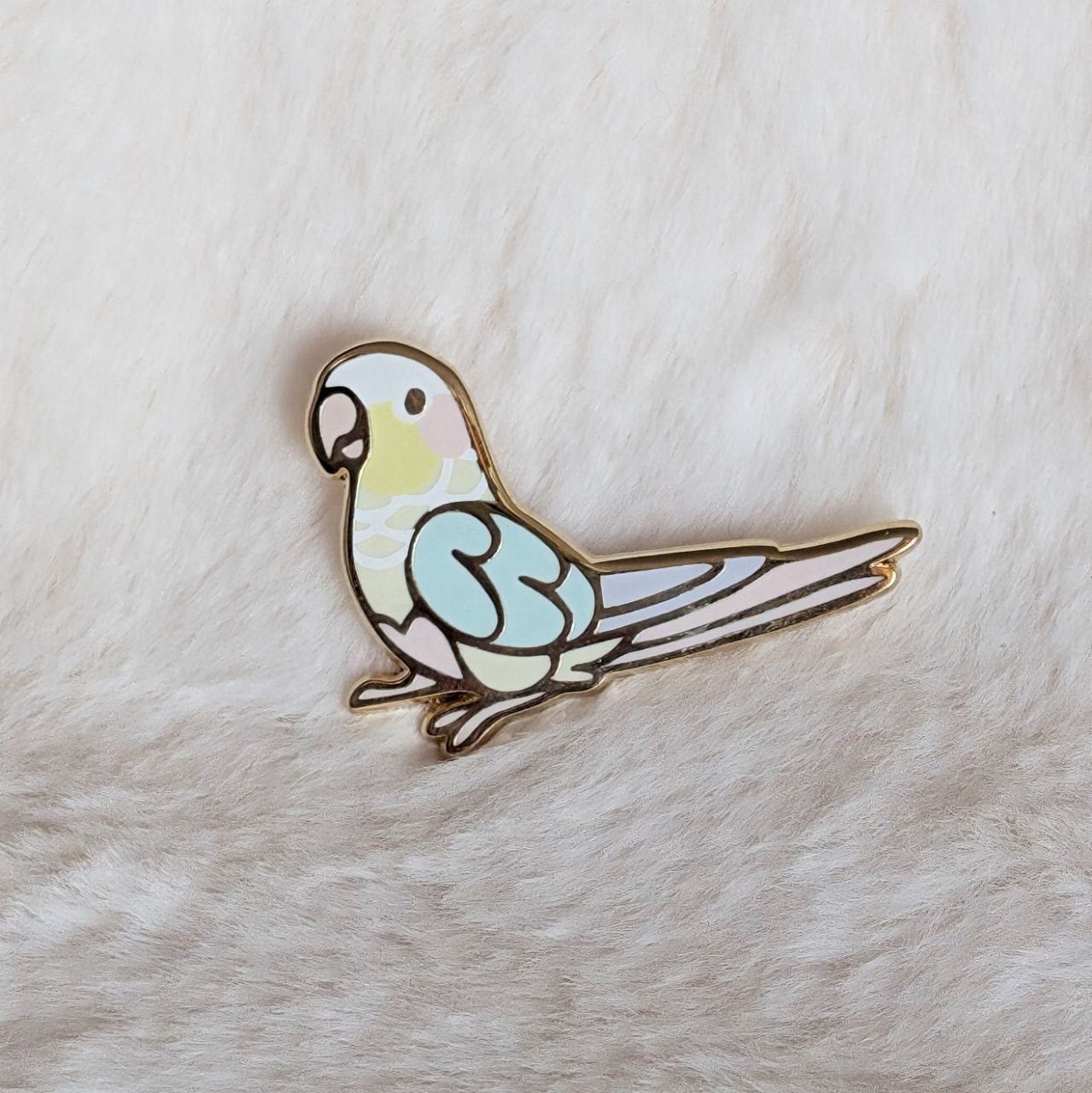 Green Cheek Conure Pin v2