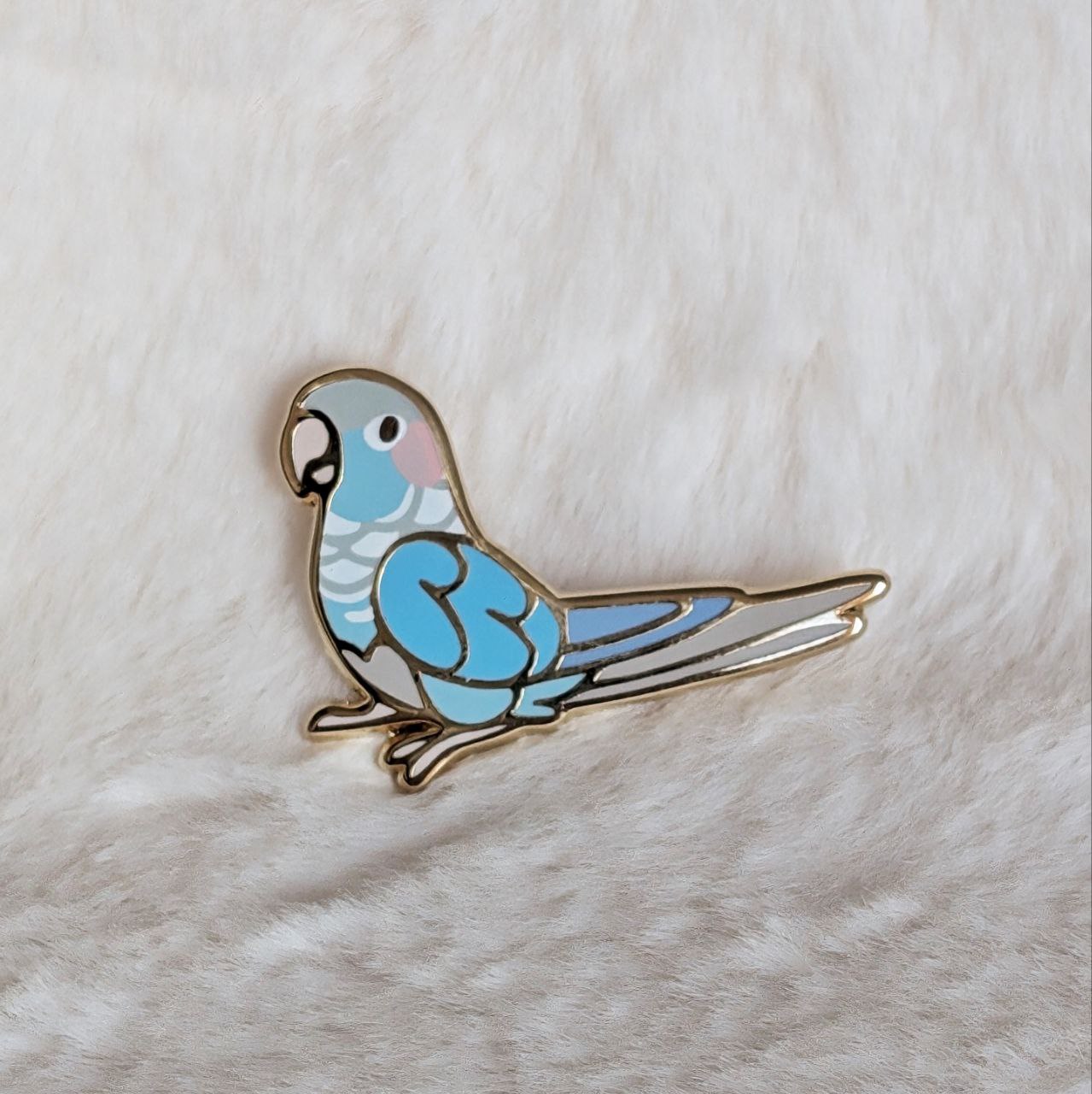 Green Cheek Conure Pin v2