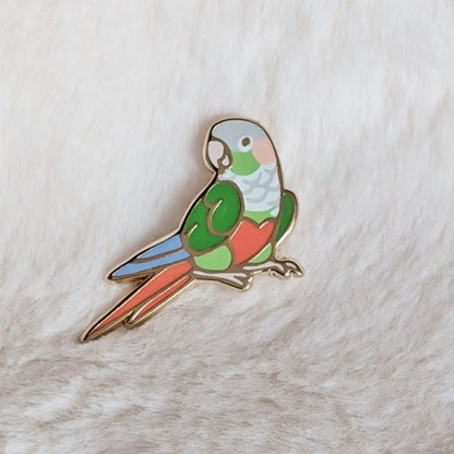 Green Cheek Conure Pin v2