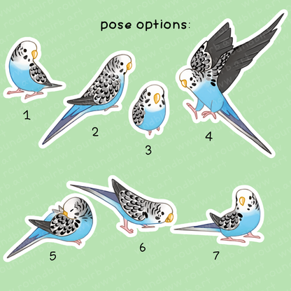 Budgie Vinyl Stickers