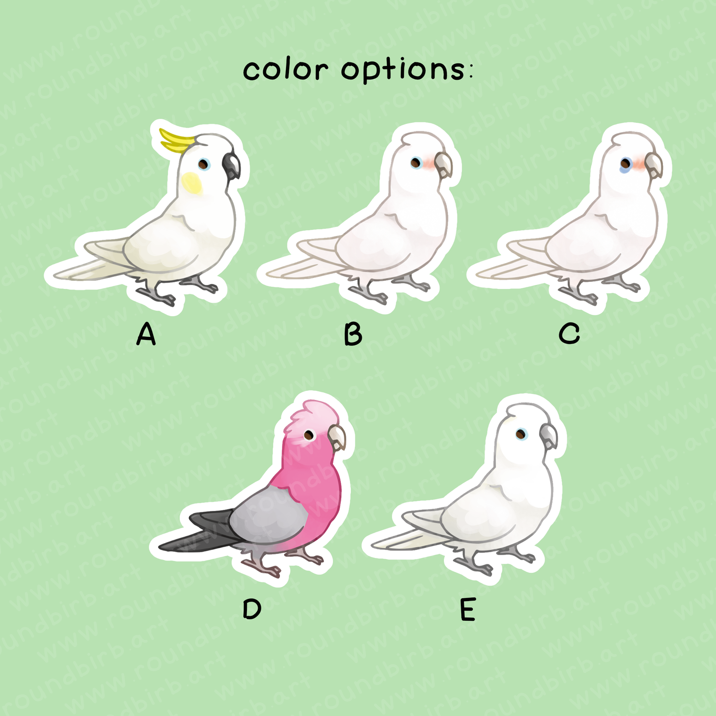 Cockatoo Vinyl Stickers