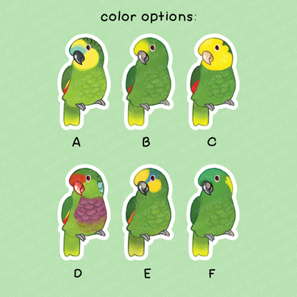 Amazon Parrot Vinyl Stickers